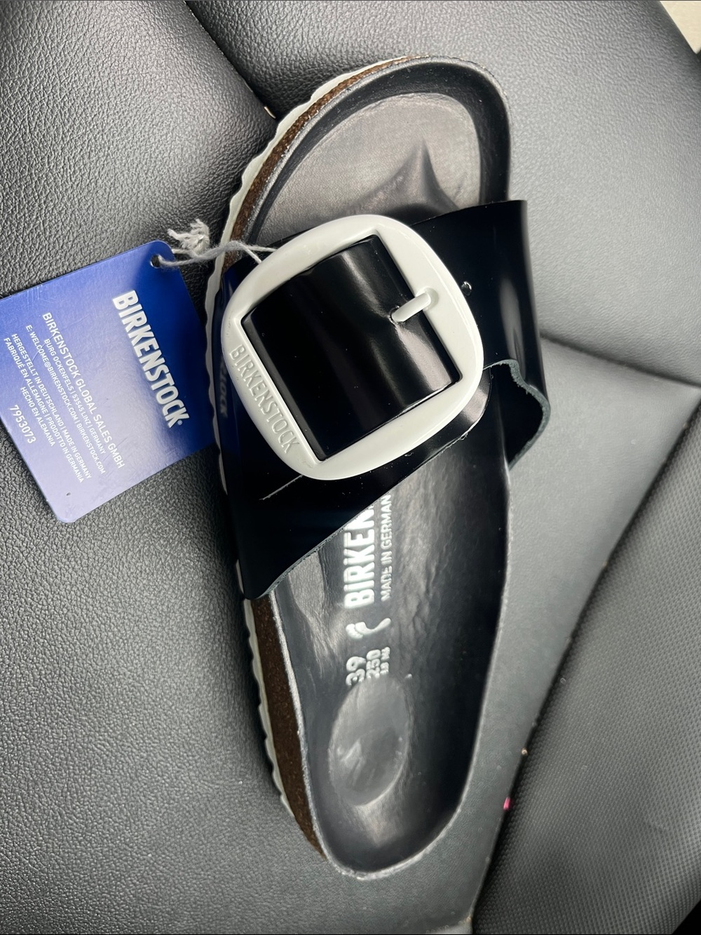Birkenstock Madrid Big Buckle Slide Sandal, US 8.5/ EUR 39 - Picture 2 of 2